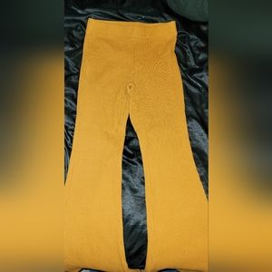 Waffle aerie flare pants